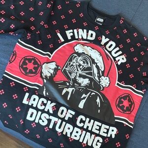 Star Wars Black and Red Darth Vader Holiday Sweater